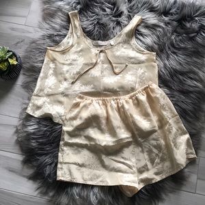 Vintage 1990s Vs Sunflower PJ Set M